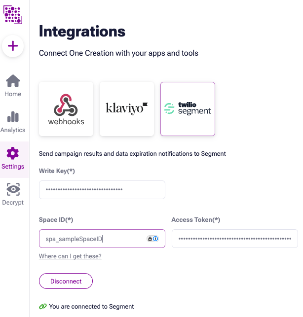 segment integration